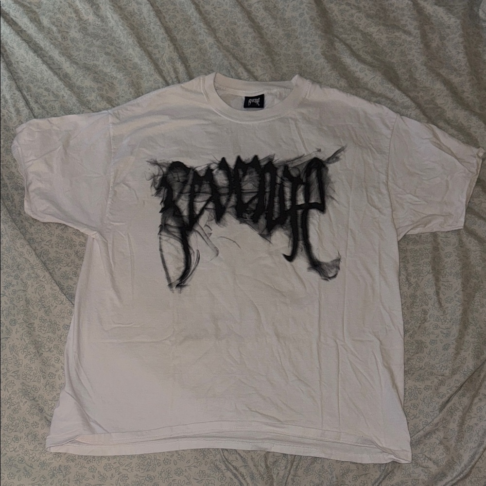 Revenge Clothing White Tee with Black Graphic